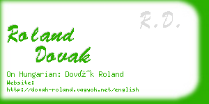 roland dovak business card